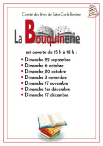 calendrier bouquinerie