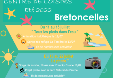 Centre de loisirs de Bretoncelles du 11 juillet au 12 août